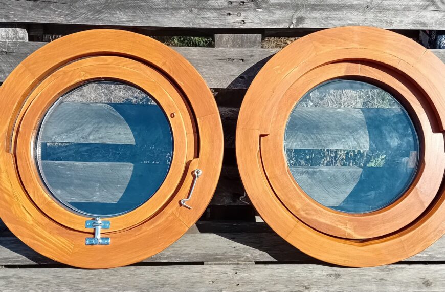 Round Timber Windows